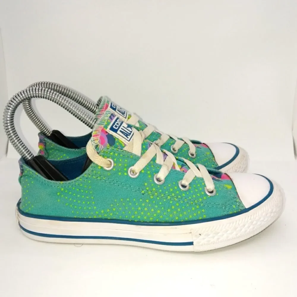 Converse Chuck Taylor All Star Low Ox Fashion Sneakers‎ Juniors Size 2 Green